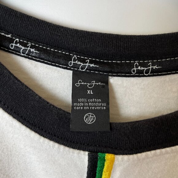 Vintage Y2K Sean John T Shirt White XL Embroidered Graphic Tee 100% Cotton Solid - Picture 4 of 14